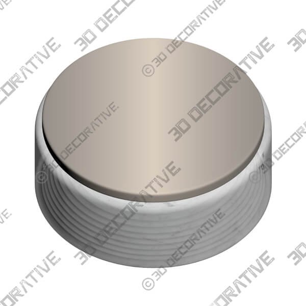 Kelly Wearstler Otto Medium Flush Mount In Polished Nickel - 3D Decorative