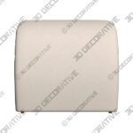 Kenya 48 34 Wide Light Gray Velvet Bench - 3D Decorative