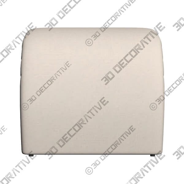 Kenya 48 34 Wide Light Gray Velvet Bench - 3D Decorative