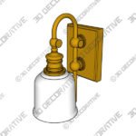 Keswick 1-Light Wall Sconce - 3D Decorative