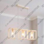 London Industrial 3 Light Diner Ceiling Light - 3D Decorative