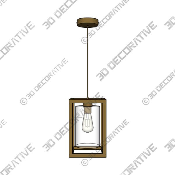 London Industrial Pendant Light - 3D Decorative