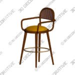 Luc Counter Stool - 3D Decorative