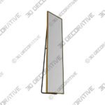 Mirror (3) (7) Mirta Rectangle Metal Full Length Mirror - 3D Decorative