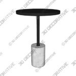 Narro Black Side Table - 3D Decorative