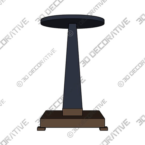 Port 68 Cairo 14 Wide Brass Small Accent Table - 3D Decorative