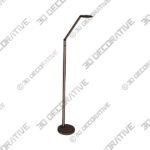 Possini Euro Magnum Adjustable Height French Bronze Task LED Floor Lamp - 3D Decorative