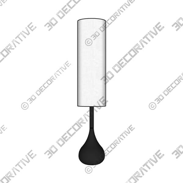 Possini Euro Moderne Droplet 62 High Mid-Century Bronze Floor Lamp - 3D Decorative