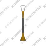 Lamp (3) (4) Possini Euro Piazza 72 12 Brass and Black Torchiere Floor Lamp - 3D Decorative