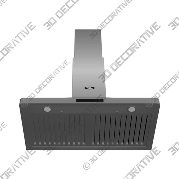36 Wall Mount Pyramid Range Hood LH3-36 with LED - 3D Decorative