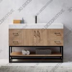Annice 48” Single Bathroom Vanity - 3D Decorative
