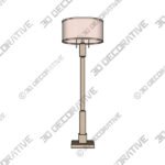 Barnes and Ivy Baluster 63 12 Coastal Rustic Pickled Wood Floor Lamp - 3D Decorative