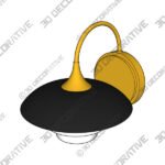 Barron 1-Light Wall Sconce - 3D Decorative