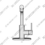 Faucet (2) (6) Brushed Nickel APPASO Pull Out Kitchen Faucet (Part number - 3D Decorative