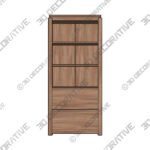 Canyon Oak Bookcase-3DDecorative Canyon Oak Bookcase - 3D Decorative