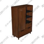 Carson Tall Cabinet - 3D Decorative