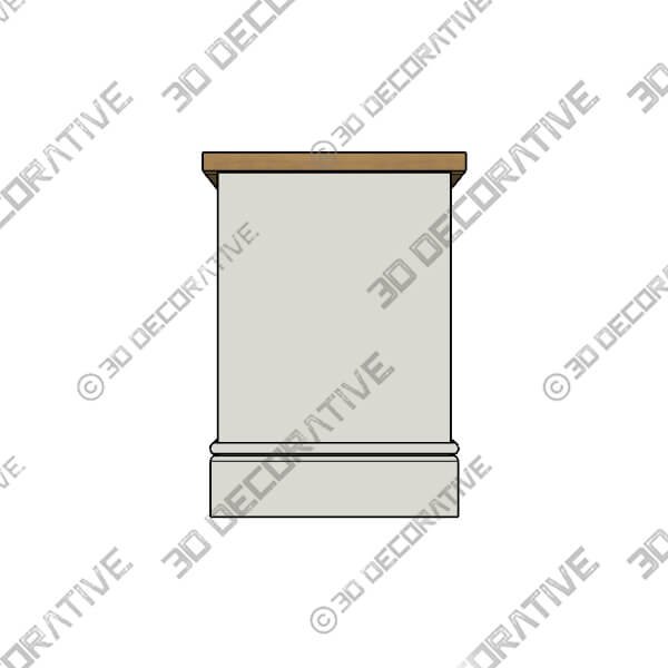 Compton Extra Wide TV Unit, Ivory for TVs up to 80 - 3D Decorative