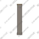 Corona Grey Tall Bookcase - 3D Decorative