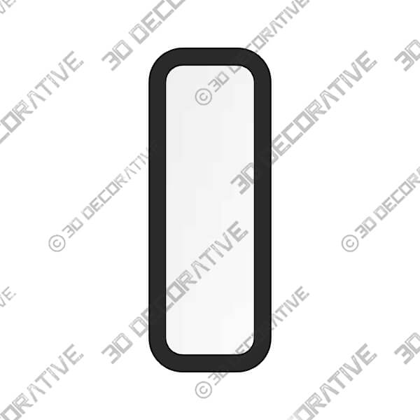 Creative Arts n Frames Round Corner Long Fiber Wood Rectangular Wall Hanging Wall Mount Mirror 15 x 40 inches-3DDEcorative Creative Arts n Frames Round Corner Long Fiber Wood Rectangular Wall Hanging Wall Mount Mirror 15 x 40 inches - 3D Decorative