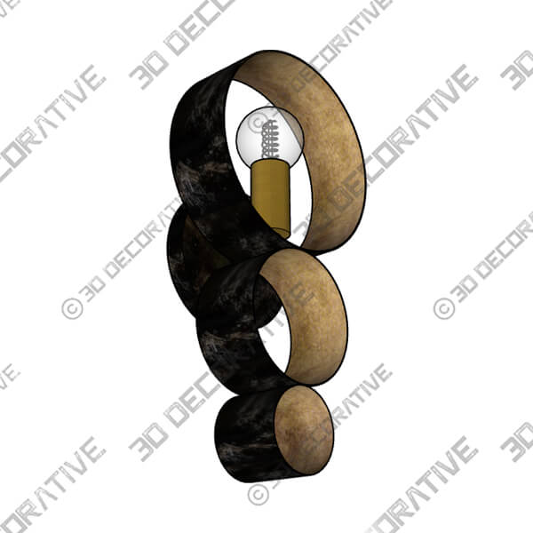 Crystorama Luna 14 34 High Bronze and Gold Sconce-3DDecorative Crystorama Luna 14 34 High Bronze and Gold Sconce - 3D Decorative