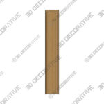 Bookcase (1) (2) Curve Oak Tall Bookcase - 3D Decorative