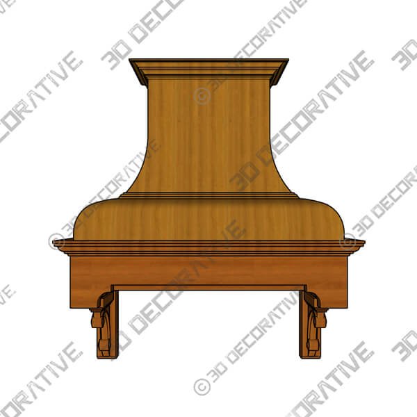 Dalton DDP1 with plinths and corbels - 3D Decorative