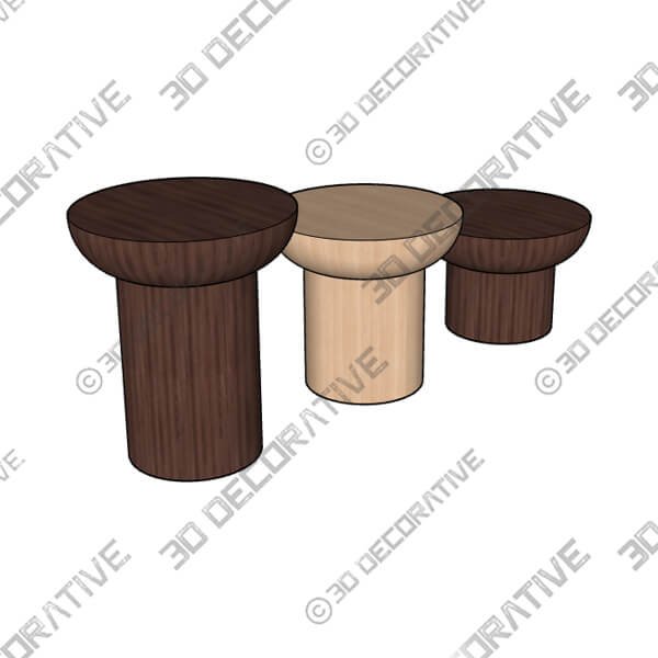 Dombak Side Table - 3D Decorative