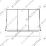 Eastland E300RSS With Battens Range hood-3D Decorative