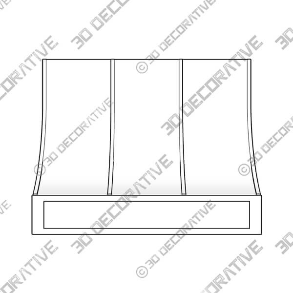 Eastland E300RSS With Battens Range hood-3D Decorative