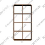 Elements Bent Ply Bookcase Shelving Unit - 3D Decorative