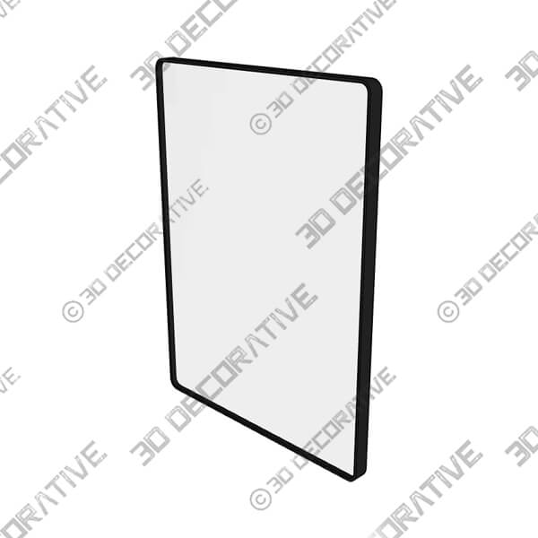 Filleted Corner Wall Mounted Mirror, Bathroom Mirror - 3D Decorative