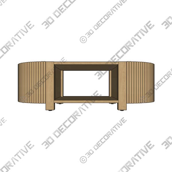 Fortra Coffee Table-3DDecoarative Fortra Coffee Table - 3D Decorative