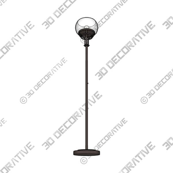 Franklin Iron Works Luz 72 12 Industrial Bronze Torchiere Floor Lamp - 3D Decorative