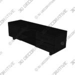 TV Unit (1) (3) Freddie TV Unit for TVs up to 60 - 3D Decorative