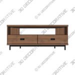 Fulton Pine Effect Corner TV Unit for TVs up to 50 - 3D Decorative