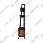 Fulton Pine Ladder Shelf TV Unit for TVs up to 55 - 3D Decorative