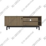 Fulton TV Unit for TVs up to 55 - 3D Decorative