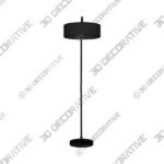 Heron Black Floor Lamp - 3D Decorative