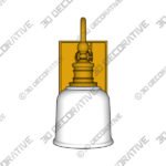 Keswick 1-Light Wall Sconce - 3D Decorative