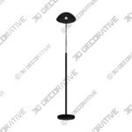 Leap Black Floor Lamp - 3D Decorative