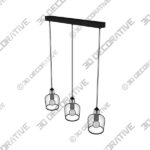 Ceiling Light (1) (2) Lenny 3 Light Diner Ceiling Light - 3D Decorative