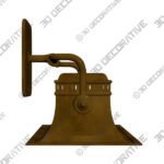 Malvasia 1-Light Sconce Vintage Brass - 3D Decorative