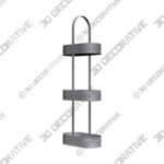 Caddy (1) Metal 3 Tier Bathroom Caddy - 3D Decorative
