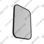 Wall Mirror (2) (1) Mid-Century Modern Chic Metal Rounded Wall Mirrors - 3D Decorative