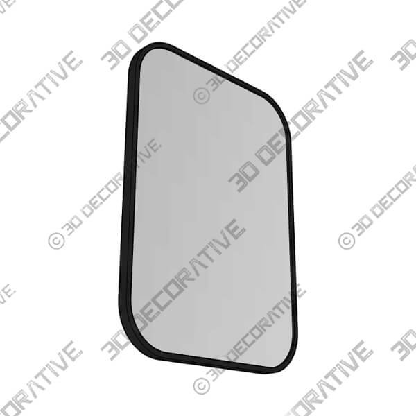 Mid-Century Modern Chic Metal Rounded Wall Mirrors - 3D Decorative
