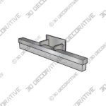 Light (1) (4) Minx 21 Wide LED Bath Bar with Reclaimed K5 Crystal Shade - 3D Decorative