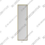 Mirta Rectangle Metal Full Length Mirror - 3D Decorative