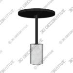 Narro Black Side Table - 3D Decorative