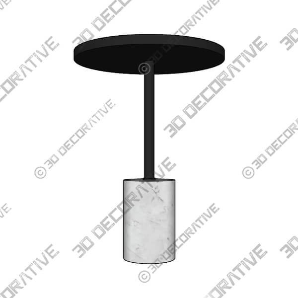 Narro Black Side Table - 3D Decorative