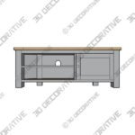TV Unit (2) (9) Olney Corner TV Unit for TVs up to 55 - 3D Decorative